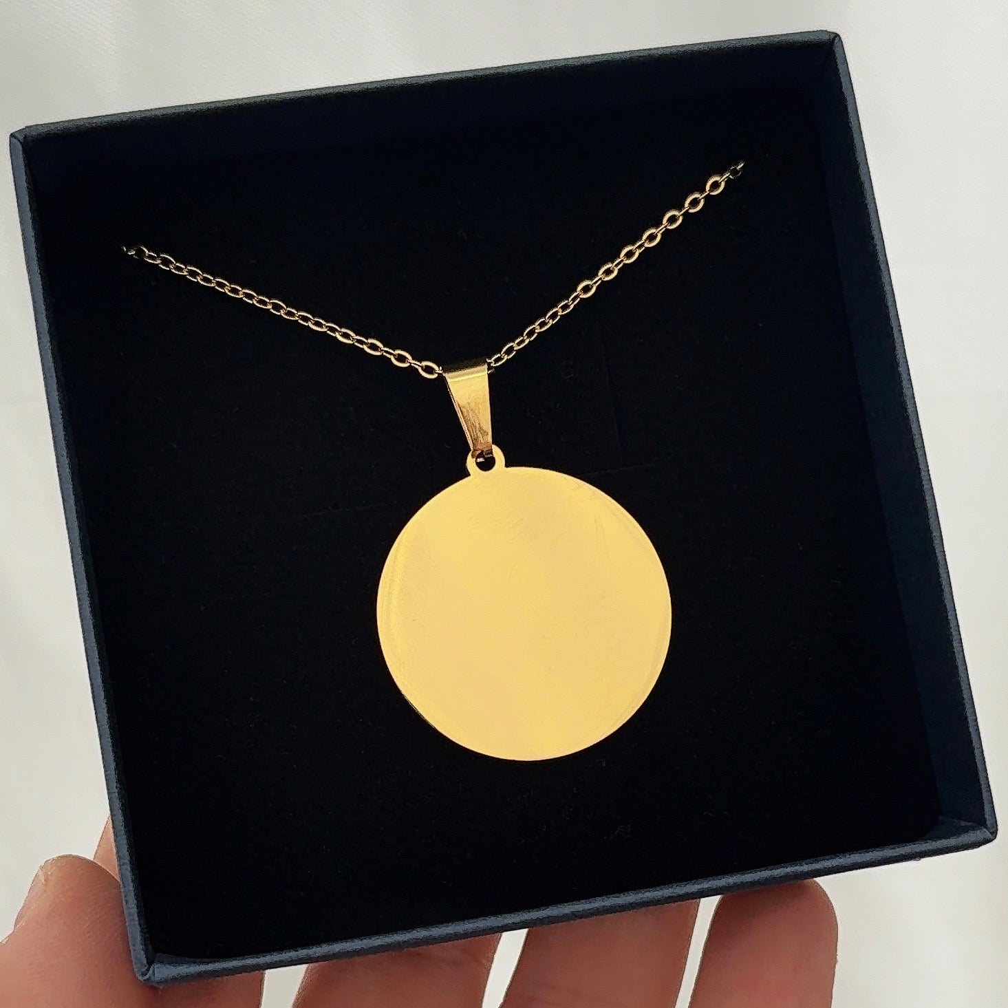 Extra Grote Munt | Graveerbare Ketting