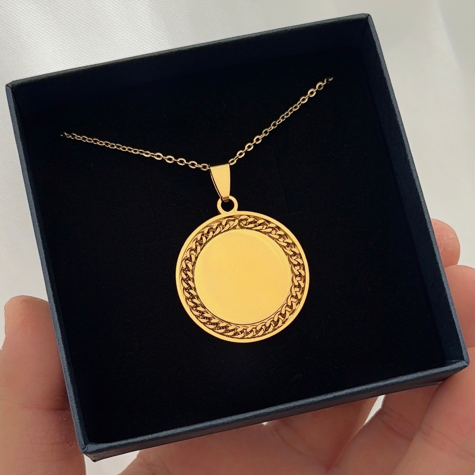 Ronde Naamketting Goud | Graveerbare Ketting