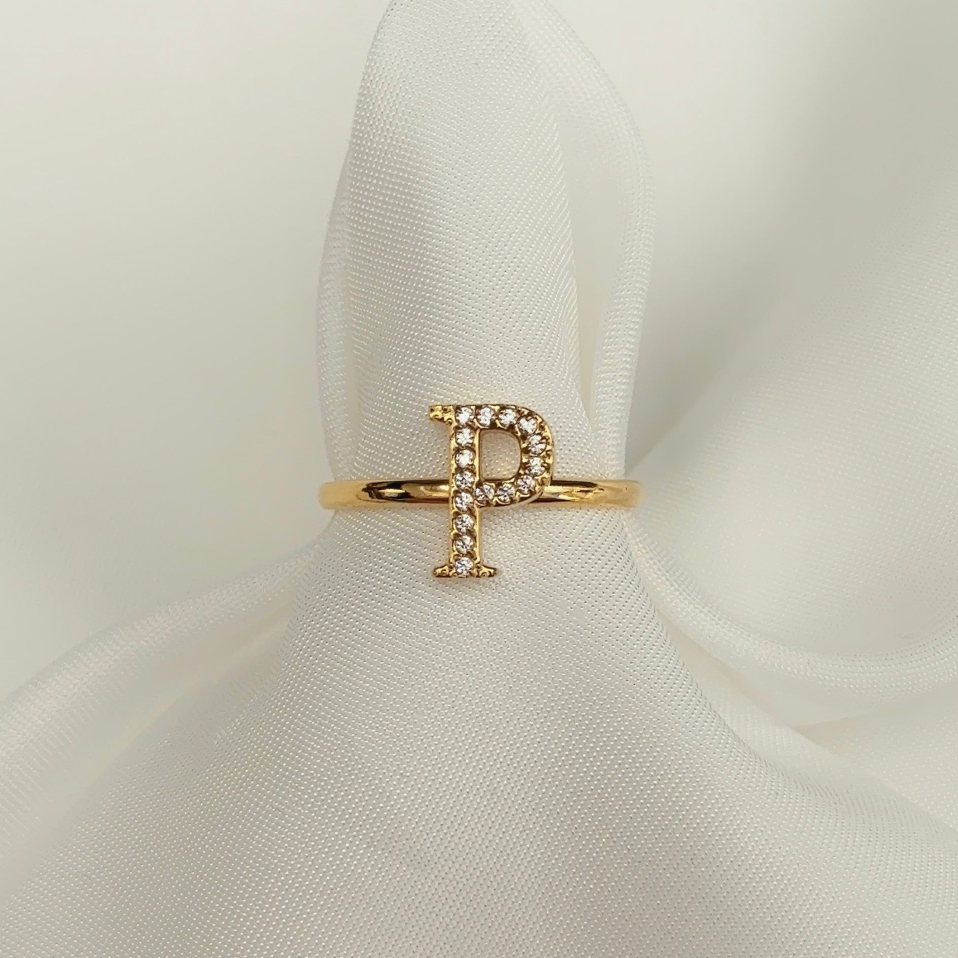 Diamanten Letterring | Ring