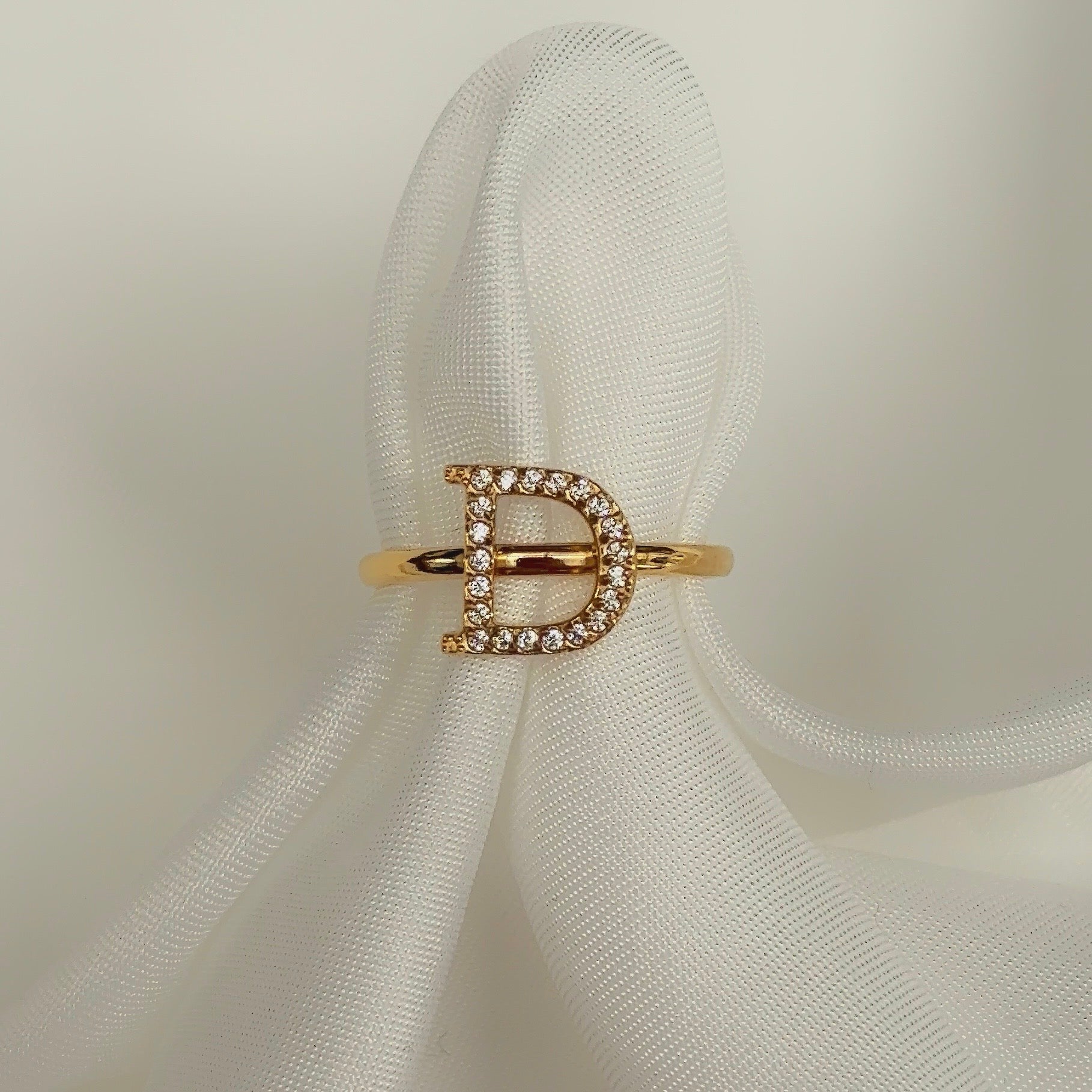 Diamanten Letterring | Ring