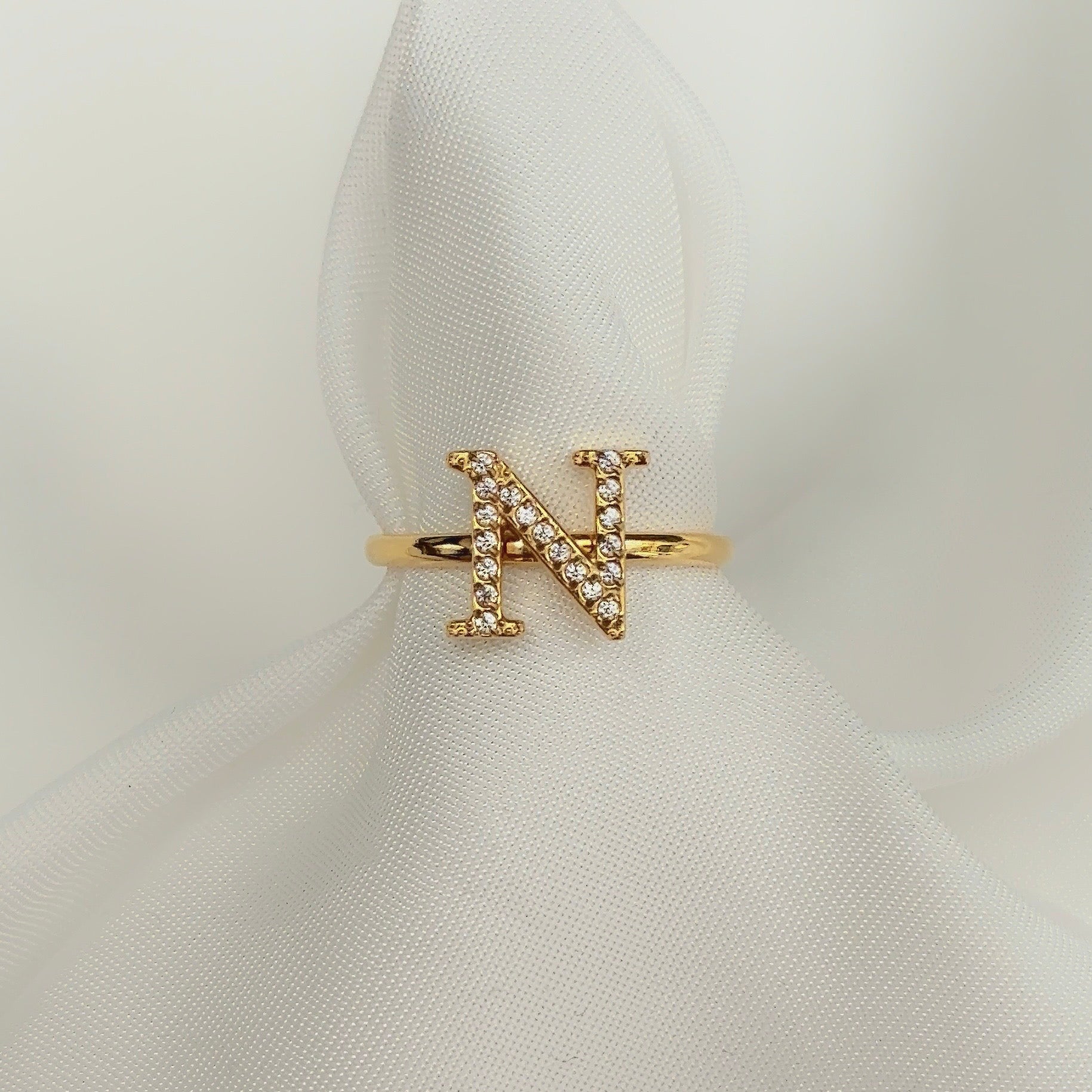 Diamanten Letterring | Ring