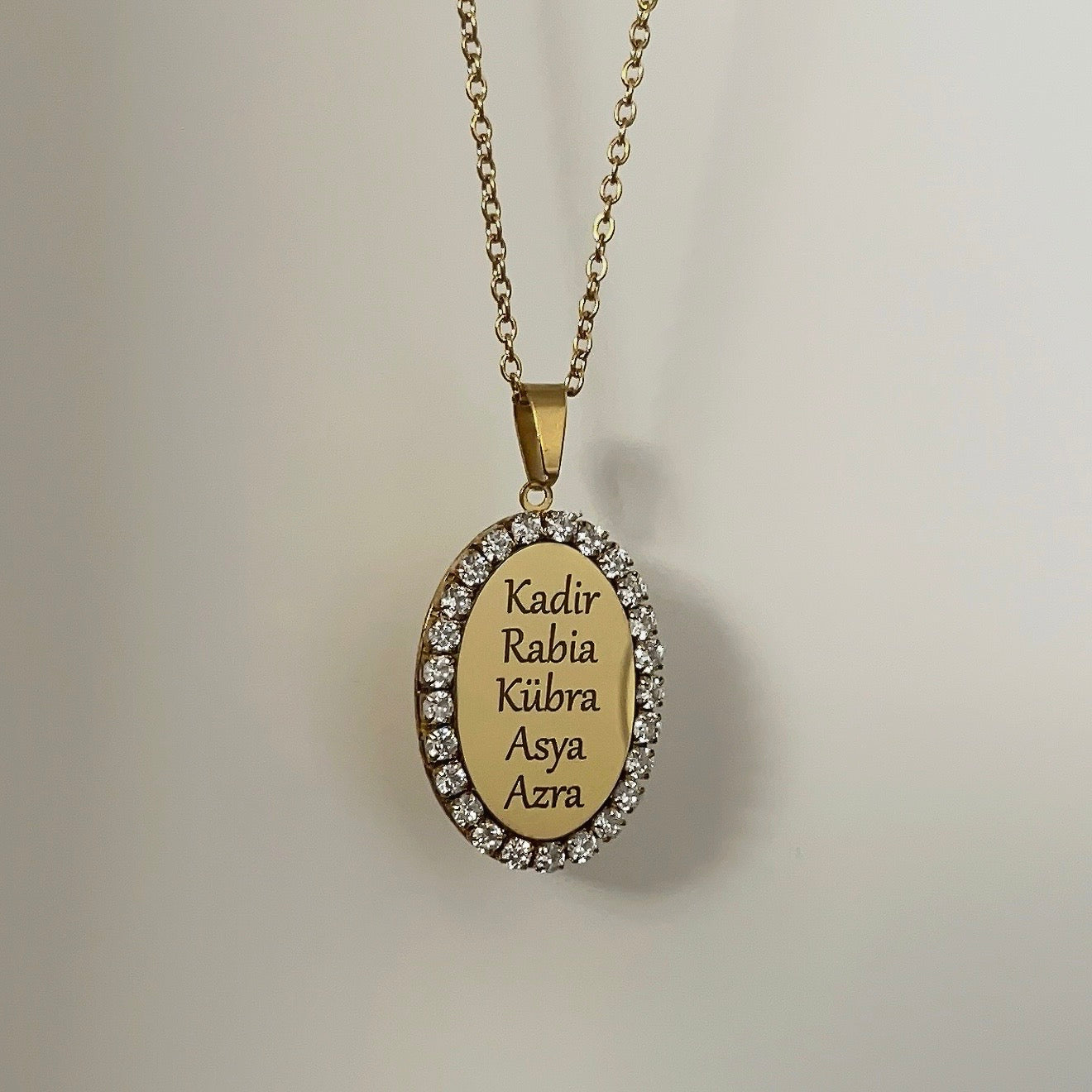 Diamantjes Naamketting | Graveerbare Ketting