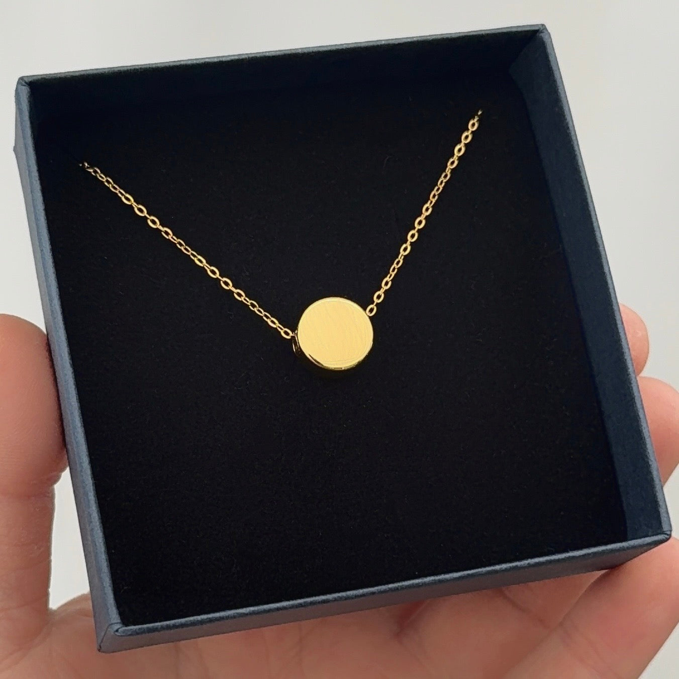 Munt met Initialen | Graveerbare Ketting