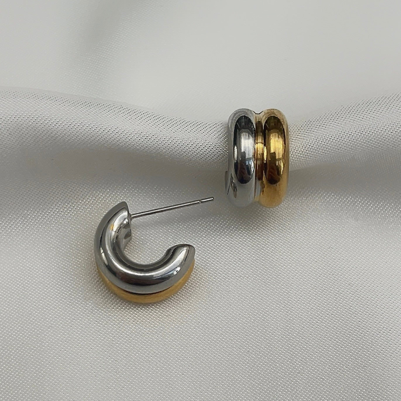Duo Hoop | Oorbel