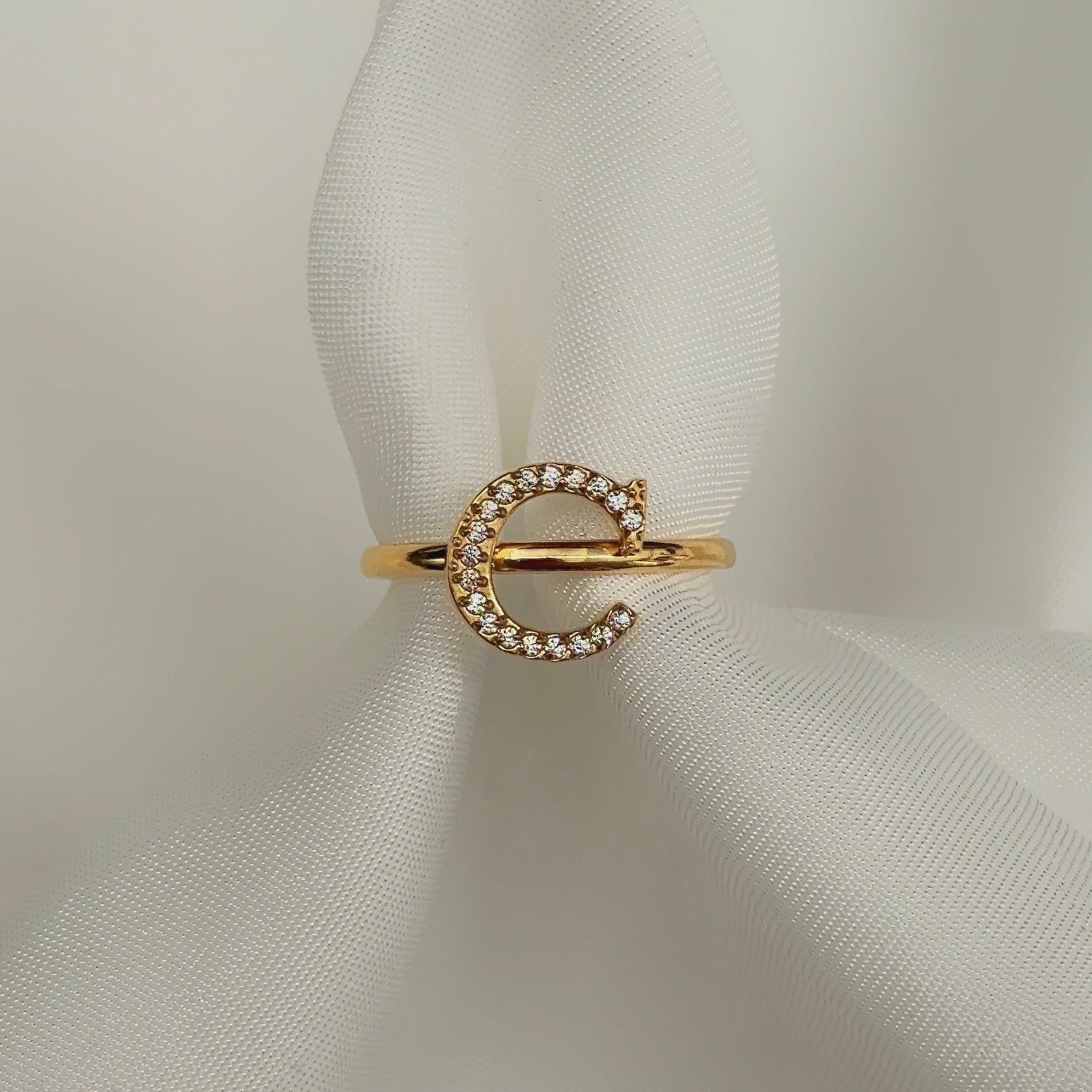 Diamanten Letterring | Ring