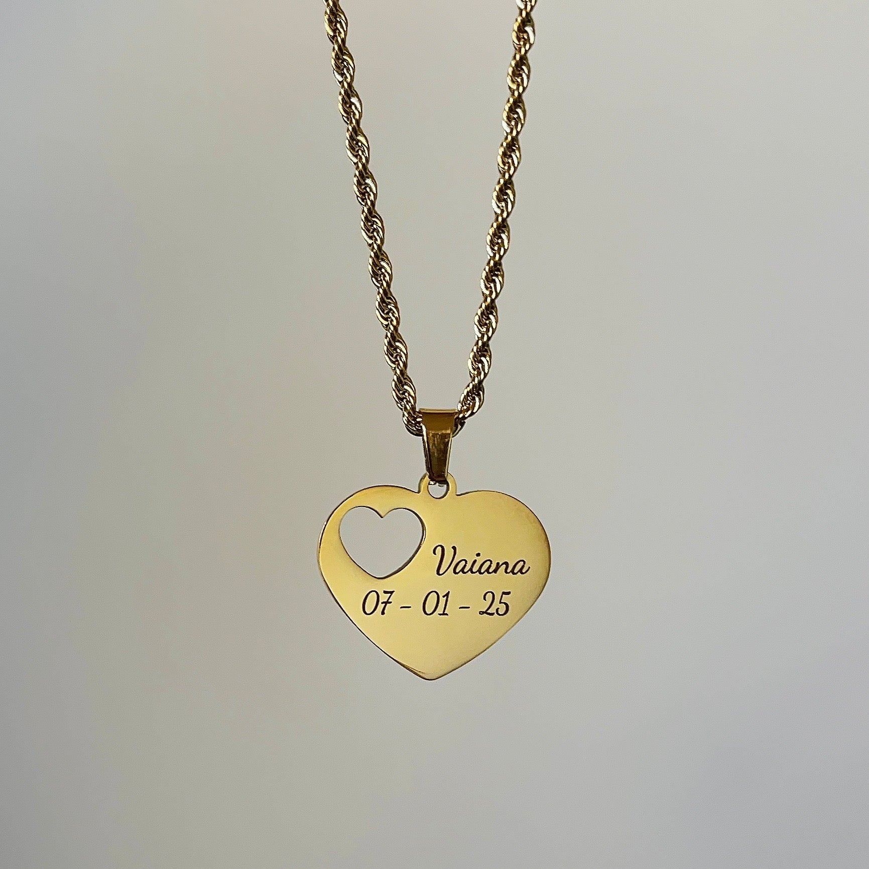 Grote Hart | Graveerbare Ketting
