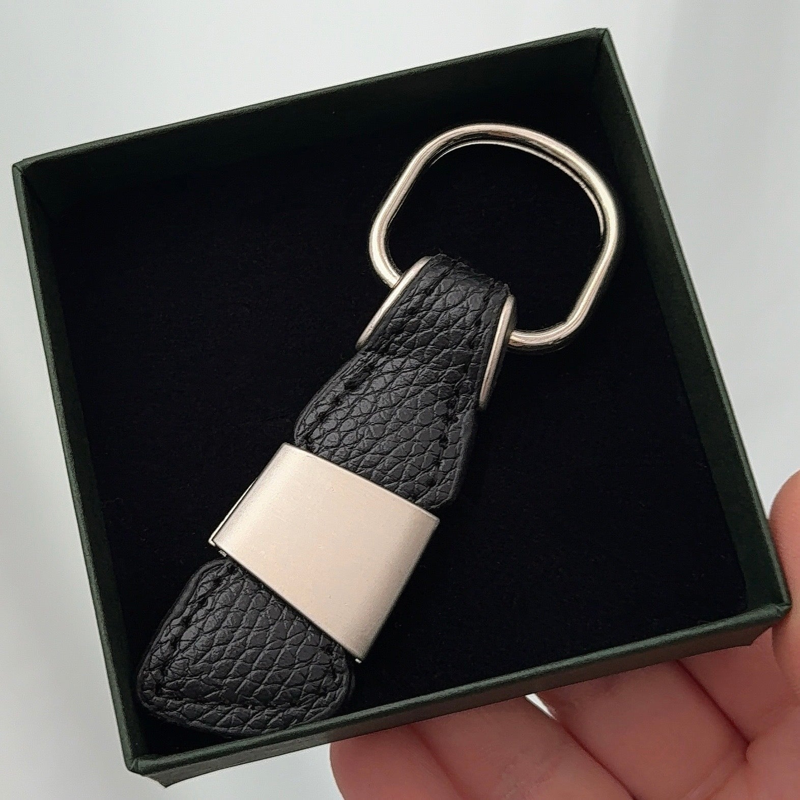 Sleutelhanger met Naam Leder