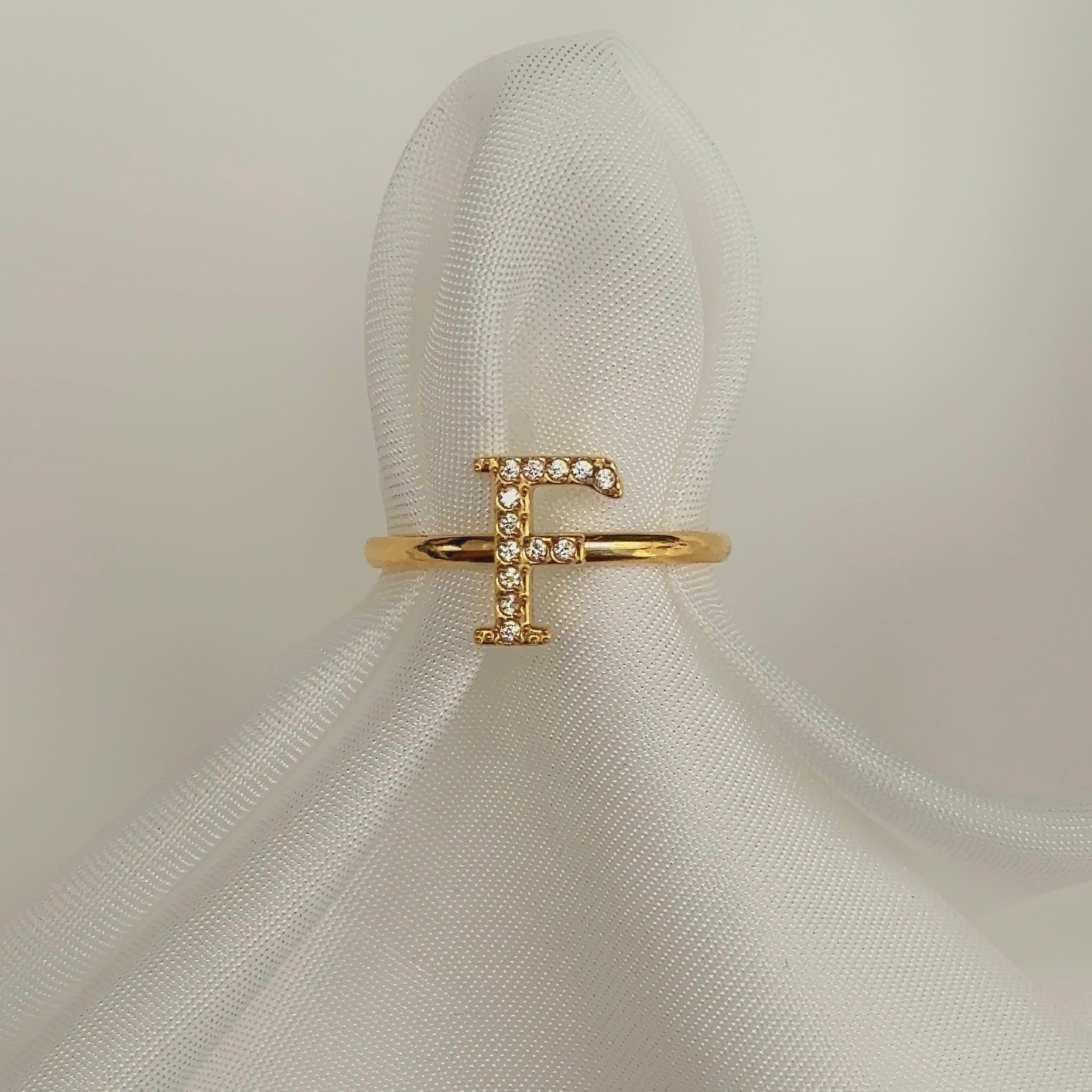Diamanten Letterring | Ring