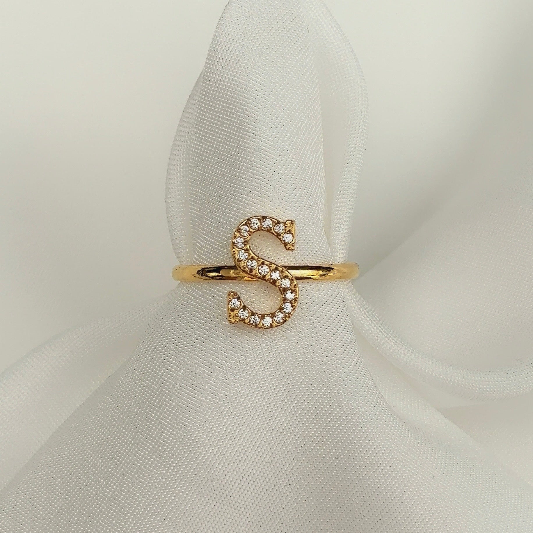 Diamanten Letterring | Ring
