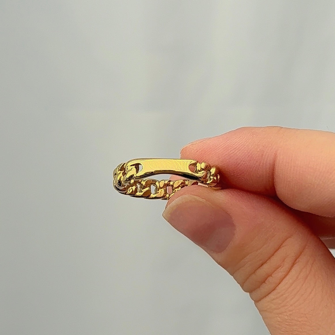 Schakelring | Graveerbare Ring