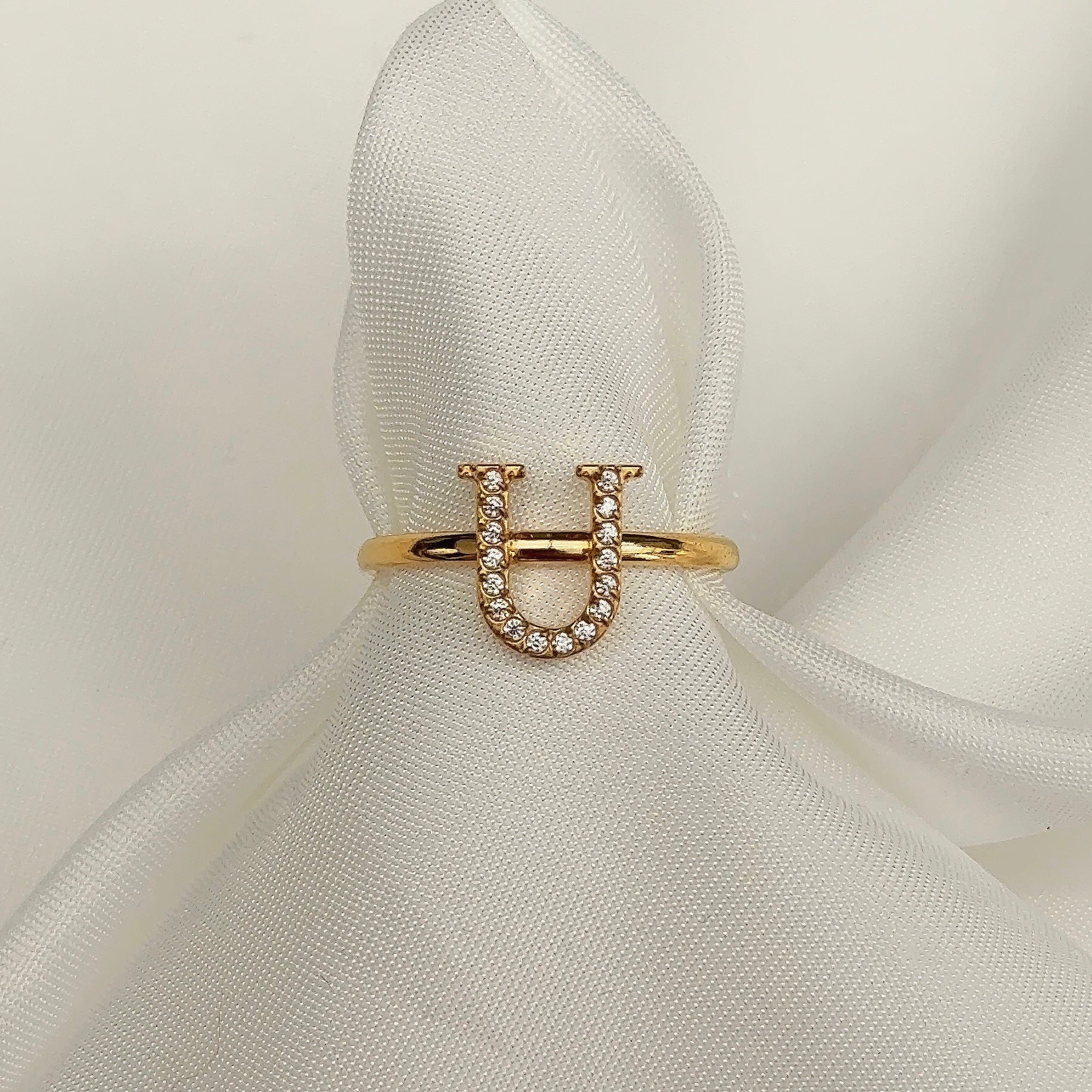 Diamanten Letterring | Ring