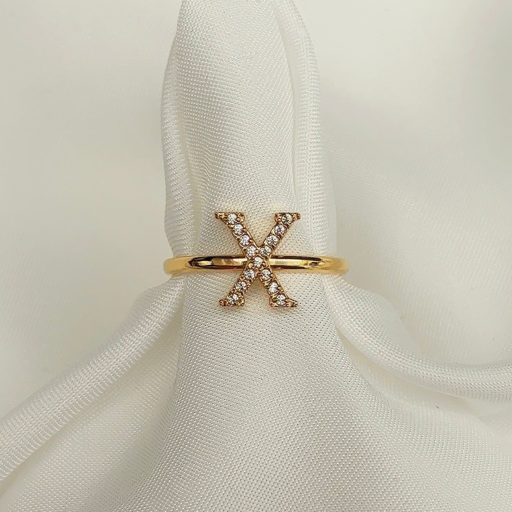 Diamanten Letterring | Ring