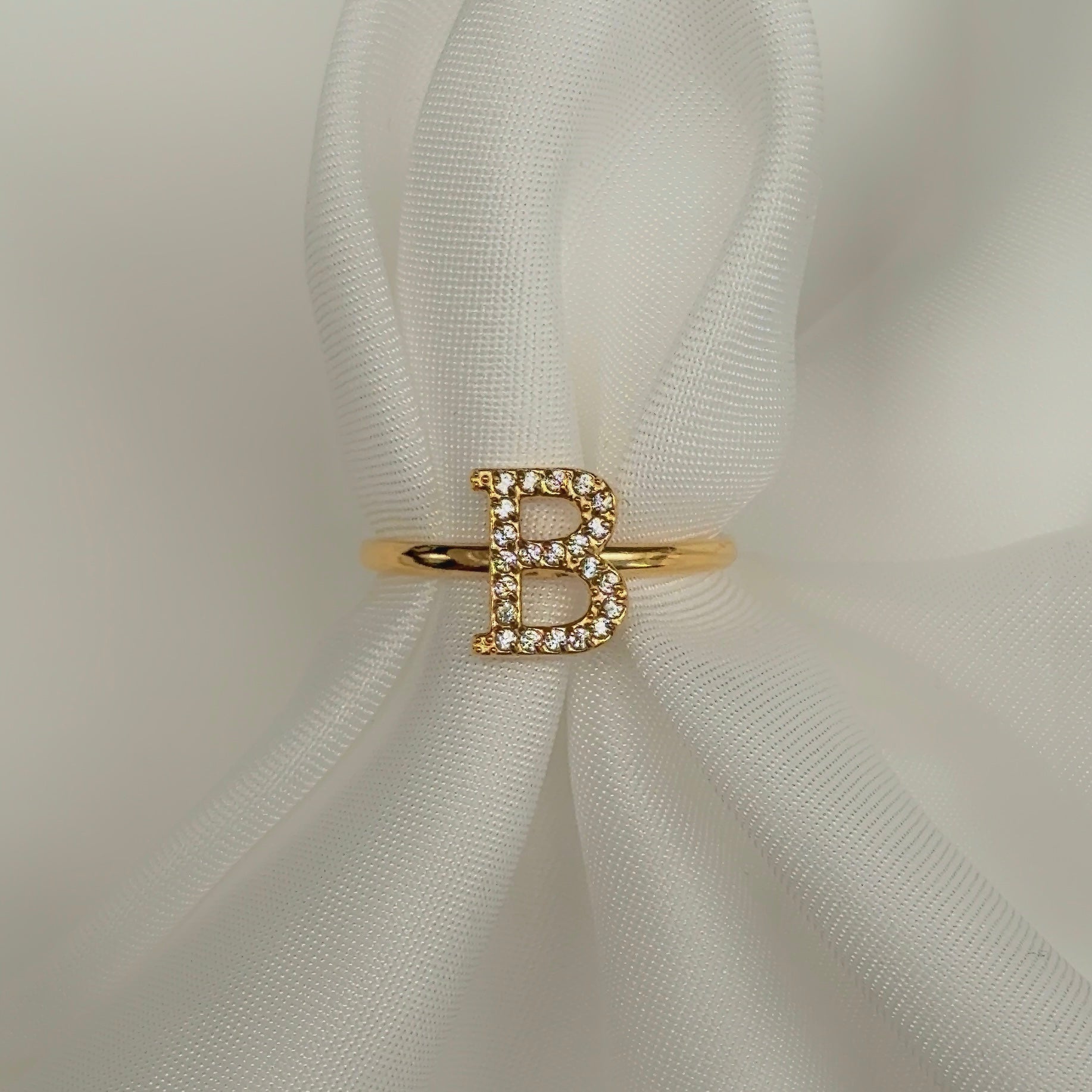 Diamanten Letterring | Ring