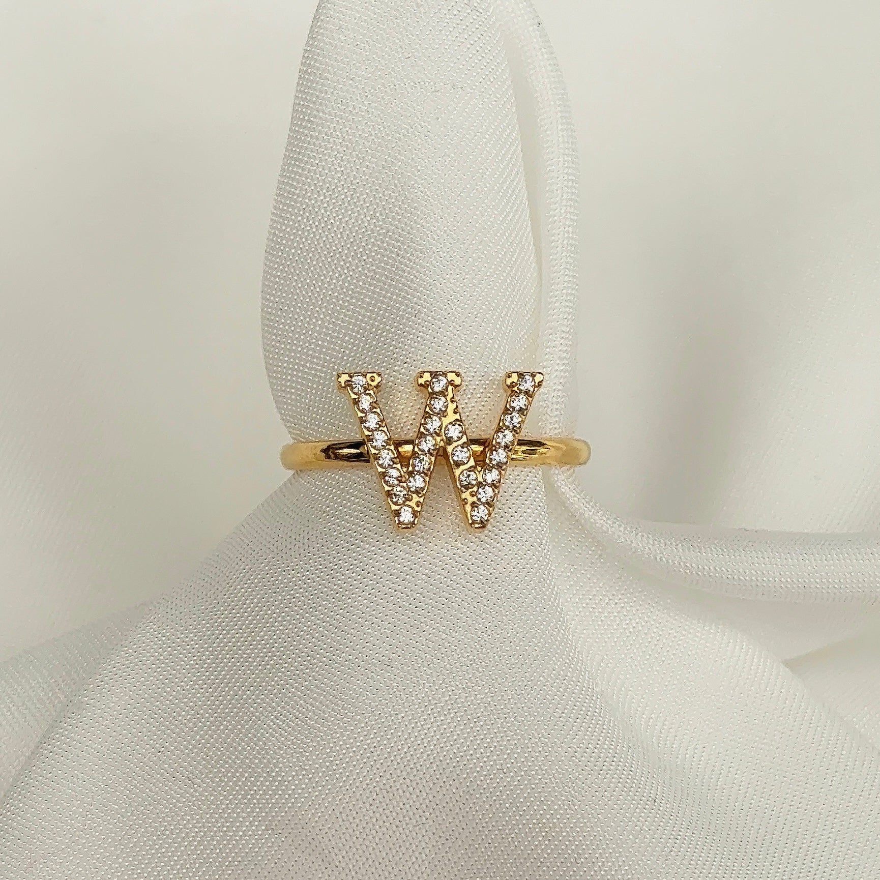 Diamanten Letterring | Ring