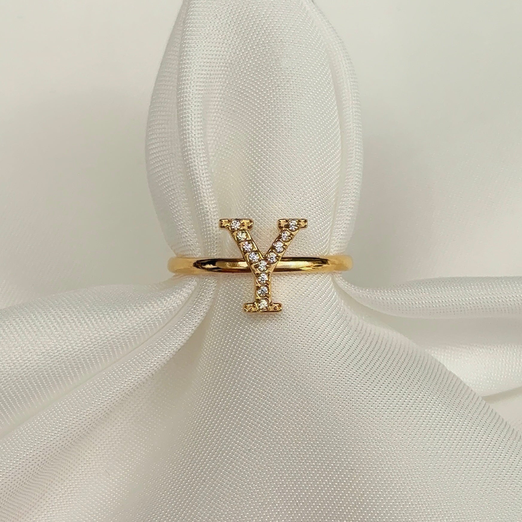 Diamanten Letterring | Ring