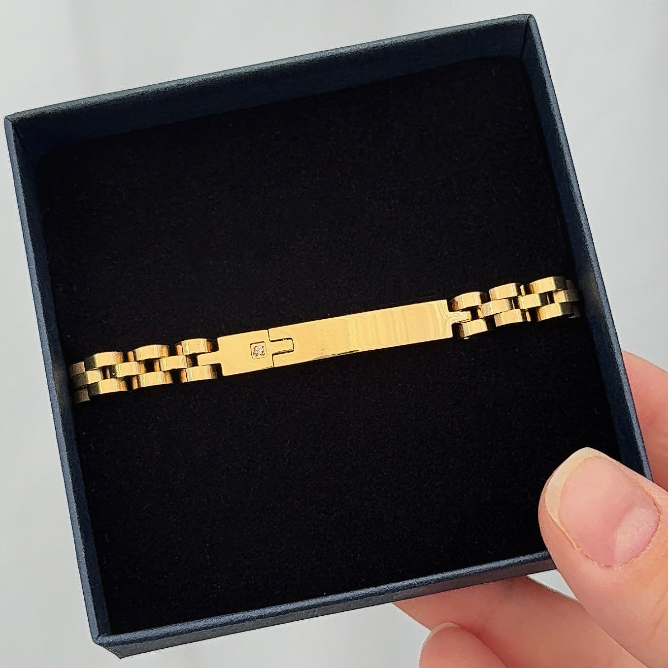 Velia Armband met Naam Goud | Graveerbare Armband