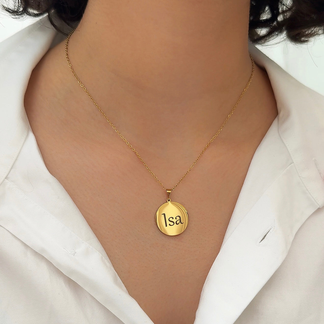 Munt Goud | Graveerbare Ketting