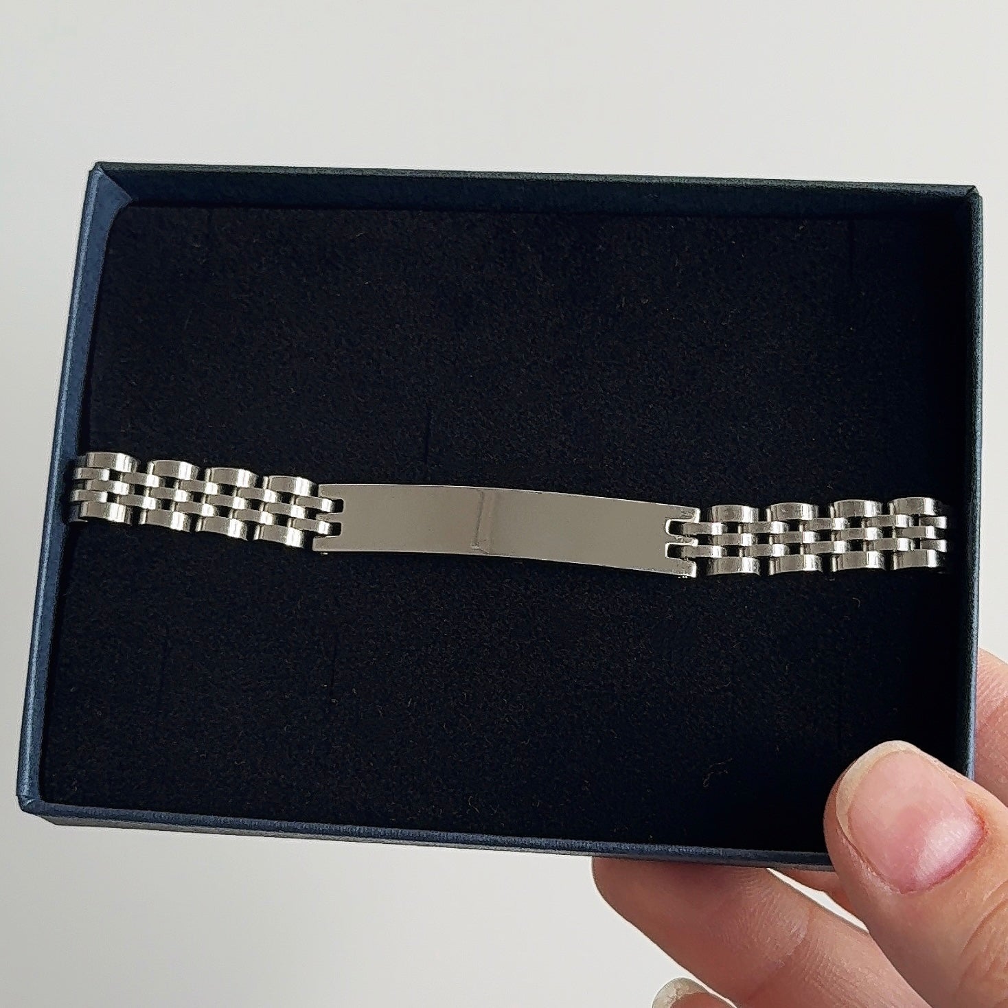 Horloge Band met Naam Zilver | Graveerbare Armband
