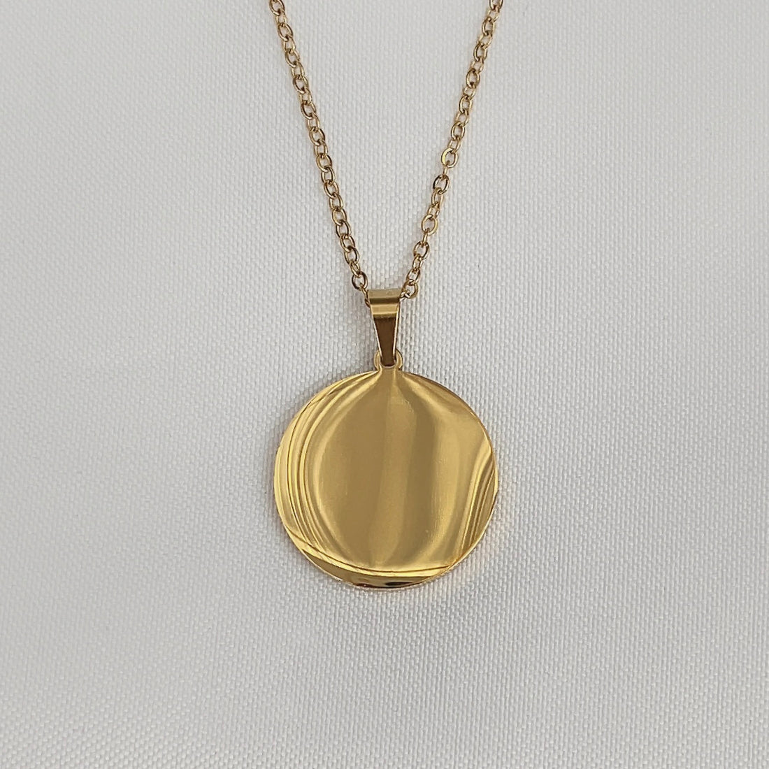 Munt Goud | Graveerbare Ketting