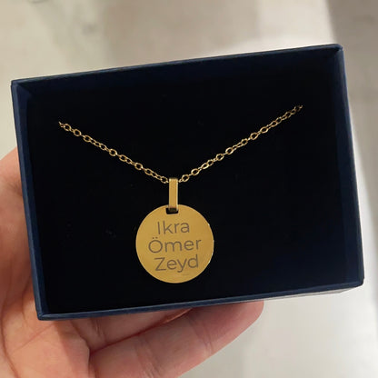 Munt Goud | Graveerbare Ketting