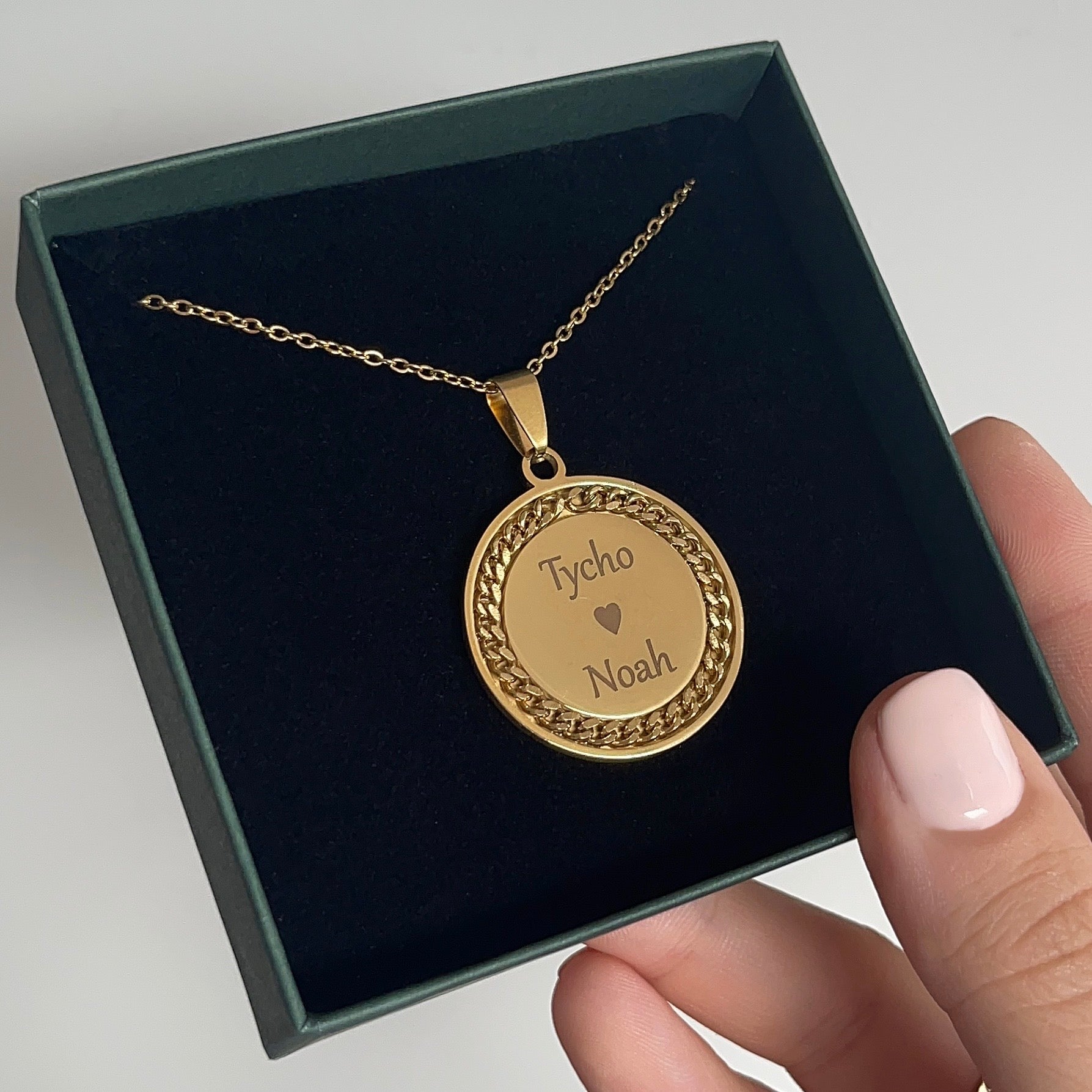 Ronde Naamketting Goud | Graveerbare Ketting