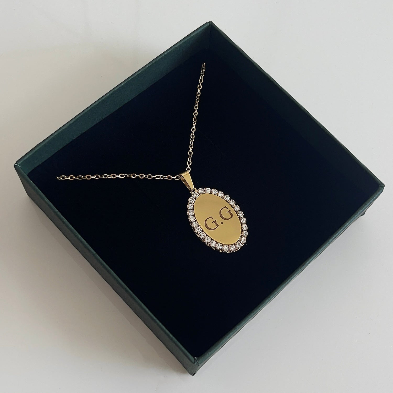 Diamantjes Naamketting | Graveerbare Ketting