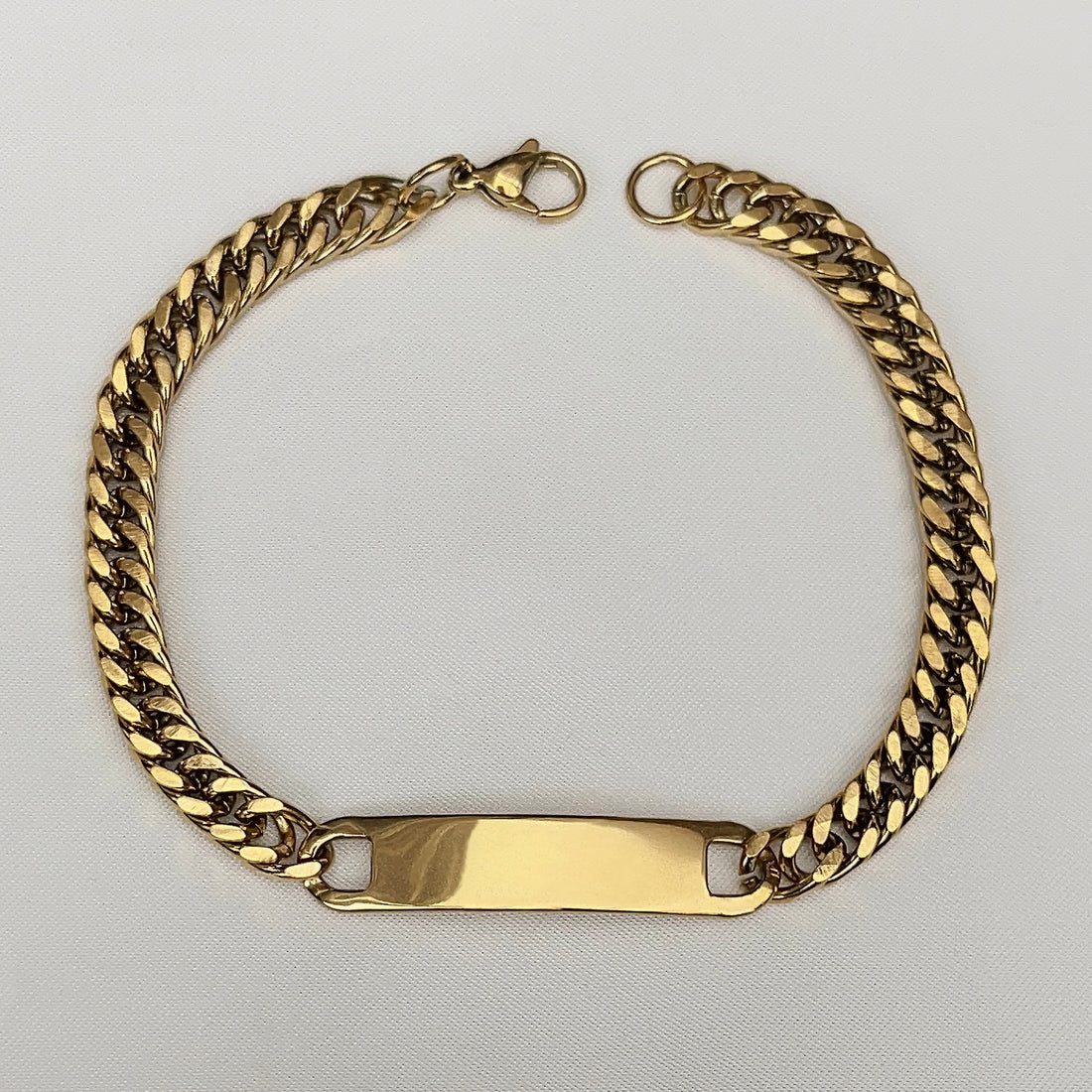 Schakelarmband Goud | Graveerbare Armband