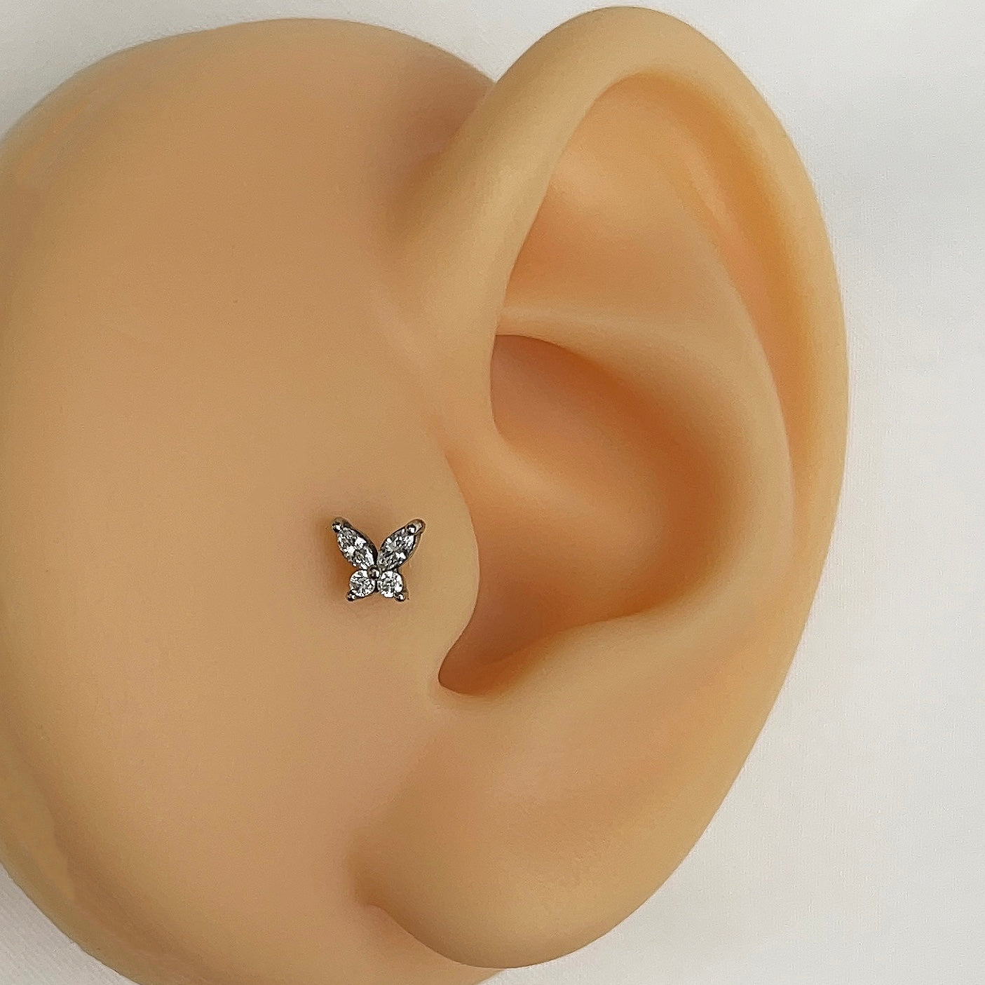 Vlinder Silver | Tragus Piercing