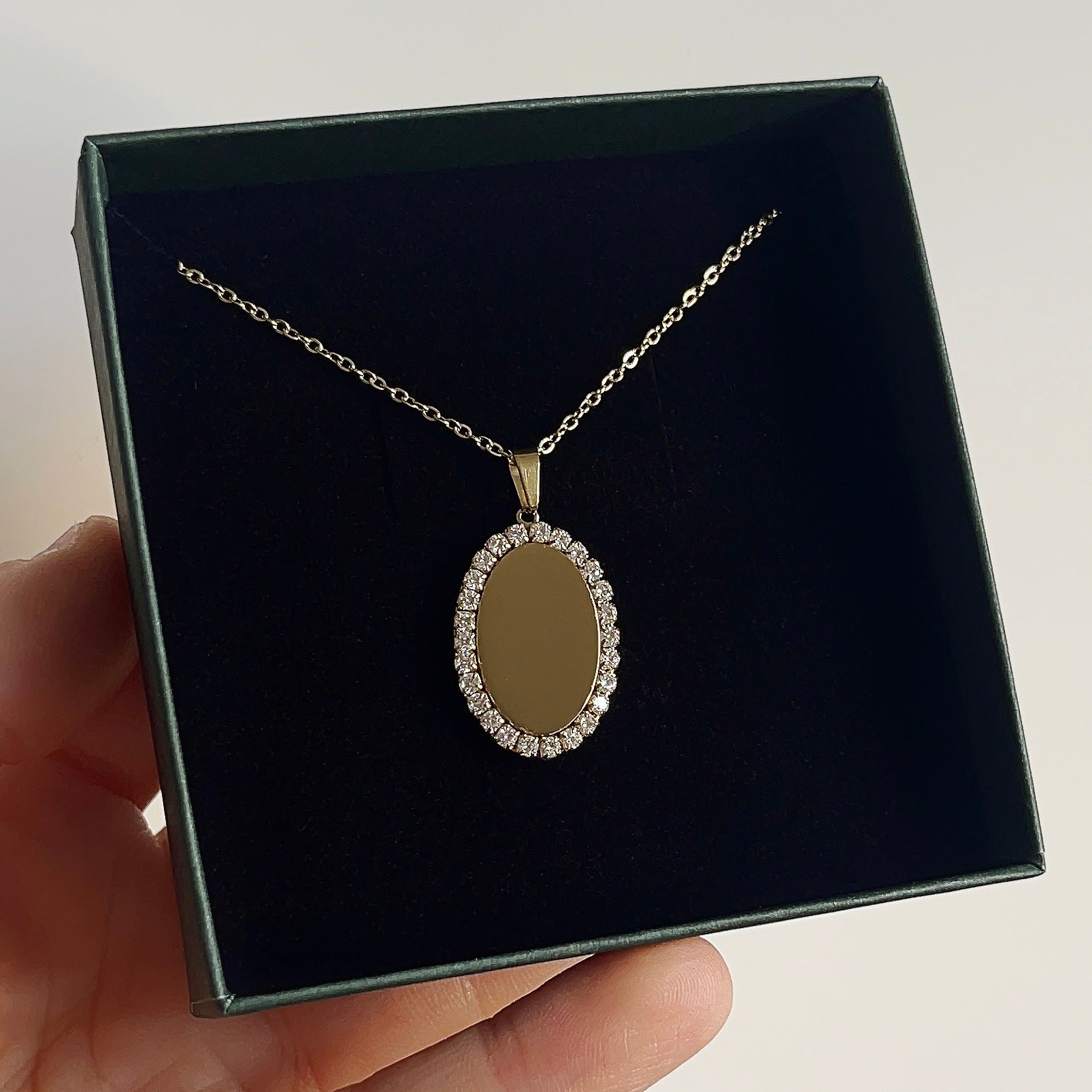 Diamantjes Naamketting | Graveerbare Ketting