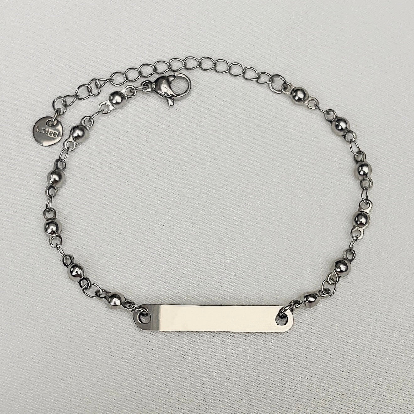 Zilveren Bolletjes Armband met Naam