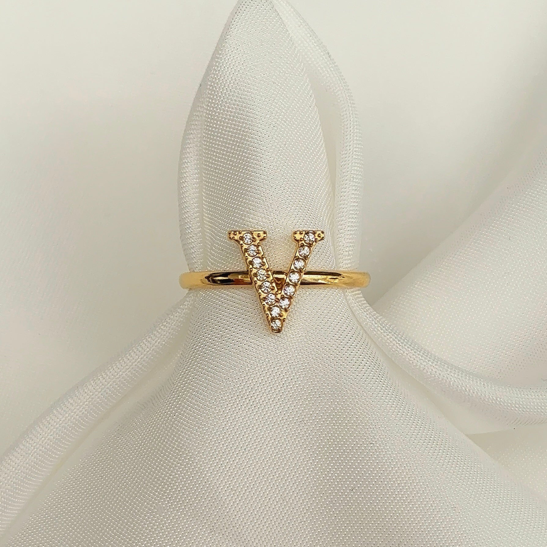Diamanten Letterring | Ring