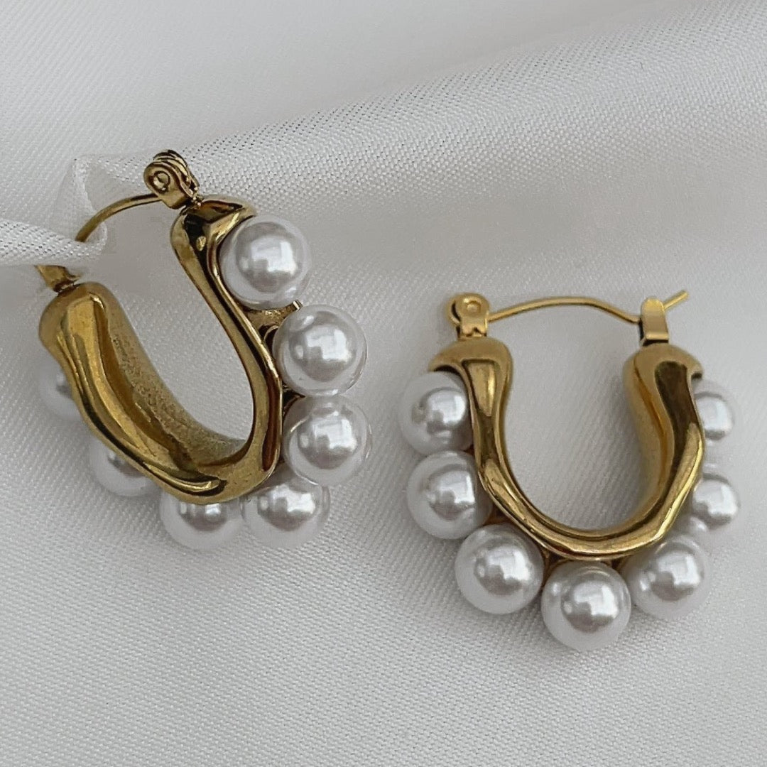 Pearl Hoop | Oorbel