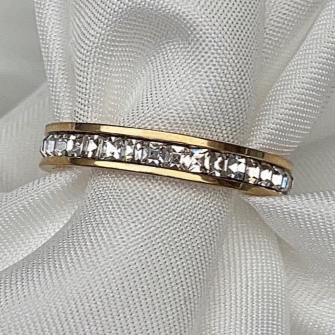 Gouden diamanten ring - Waterproof